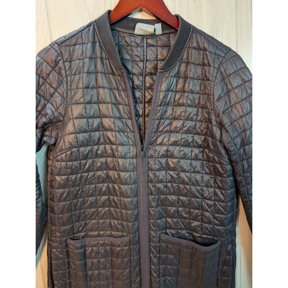 Athleta Quilted Primaloft Full Zip Jacket Grandview Shell Puffer Black XS - Picture 2 of 9